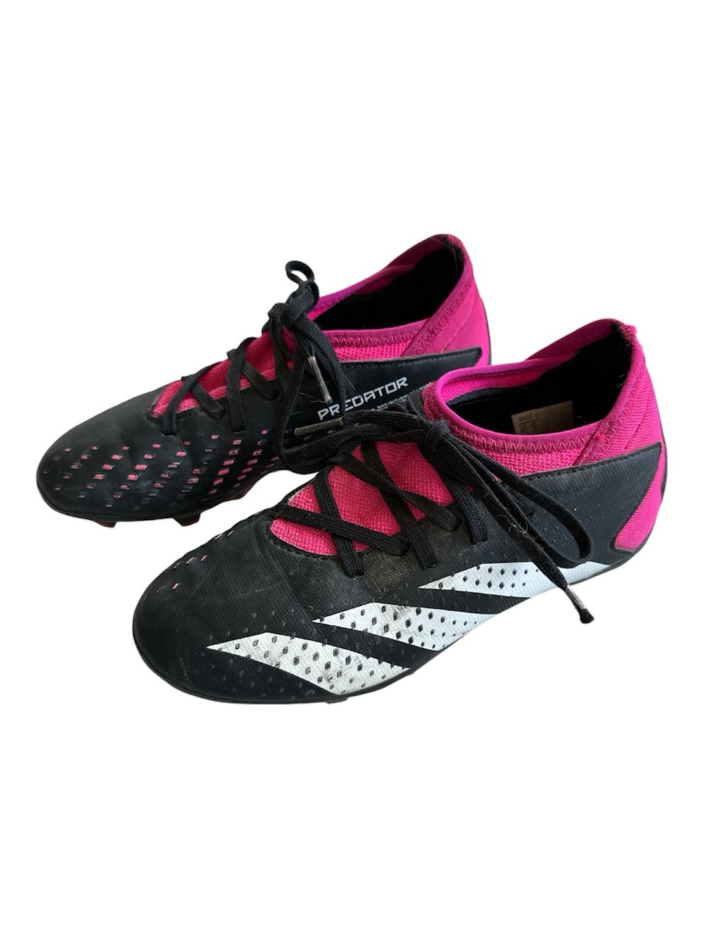 Adidas Predator Girl’s Black & Pink Soccer Cleats